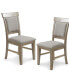 Oliver 20" 2 Piece Wood Frame Upholstered Dining Side Chair