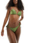 Фото #8 товара New Look basic tie side bikini bottoms in khaki