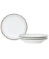 Silver Colonnade 4 Piece Saucer Set, Service for 4