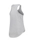 Women's Heather Gray Alabama Crimson Tide Arch Logo Racerback Scoop Neck Tank Top