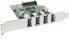 Фото #1 товара Kontroler InLine PCIe 2.0 x1 - 4x USB 3.0 (76664C)