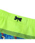 Фото #5 товара Boys 4-Way Stretch Quick Dry Board Shorts Swim Trunks with Mesh Lining UPF50+