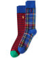 ფოტო #1 პროდუქტის Men's 2-Pk. Stripes & Plaid Slack Socks