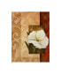 Фото #1 товара Pablo Esteban White Floral Beige 1 Canvas Art - 36.5" x 48"