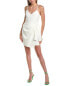 French Connection Whisper V-Neck Bow Envelope Mini Dress Women's White 6