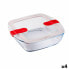 Герметичная коробочка для завтрака Pyrex Cook & Heat 25 x 22 x 7 cm 2,2 L Прозрачный Cтекло (4 штук)