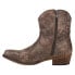 Roper Short Stuff Embroidery Snip Toe Cowboy Booties Womens Brown Casual Boots 0 6 - фото #3