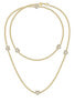 Elegant gold-plated necklace with hearts Incontri SAUQ03