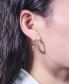 Gold-Tone Ribbed Huggie Earrings