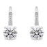 Фото #3 товара Charming silver set with zircons SET241W (pendant, dangle earrings)