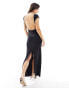 Фото #3 товара ASOS DESIGN low back maxi dress in black