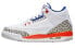 Фото #2 товара Jordan Air Jordan 3 Knicks 中帮 复古篮球鞋 GS 白蓝橙 / Кроссовки Jordan Air Jordan 398614-148