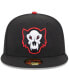 Фото #3 товара Men's Black Erie SeaWolves Authentic Collection Alternate Logo 59Fifty Fitted Hat