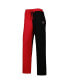Women's Red, Black Georgia Bulldogs Colorblock Cozy Tri-Blend Lounge Pants