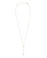 Фото #3 товара Macy's cultured Freshwater Pearl (9x7mm) Long Pendant in 14K Yellow Gold