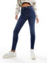 Фото #5 товара NA-KD high waist skinny jeans in dark blue
