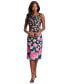 Фото #1 товара Women's Floral-Print Sheath Dress