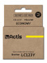 Actis KB-123Y ink (replacement for Brother LC123Y/LC121Y; Standard; 10 ml; yellow) - Standard Yield - Dye-based ink - 10 ml - 1 pc(s) - Single pack