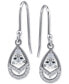 ფოტო #1 პროდუქტის Cubic Zirconia Pear Drop Earrings in Sterling Silver, Created for Macy's