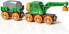 Фото #3 товара BRIO Bahn 33698 - Green Crane Truck with Trailer and Cargo, White & Train 33577 - Car Transporter with Ramp