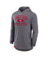 Фото #2 товара Men's Heather Gray OHIO State Buckeyes Blitz Hoodie Long Sleeve T-Shirt