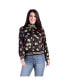 Фото #1 товара Women's Cropped Floral Print Bomber Jacket