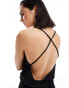 Фото #3 товара JDY open back plisse jumpsuit in black