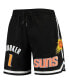 Фото #3 товара Men's Devin Booker Black Phoenix Suns Team Player Shorts