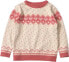 Фото #1 товара Pullover aus Strick mit Norweger-Muster, beige, Gr. 128, 1 St