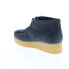 Фото #12 товара Clarks Wallabee Wedge 26163280 Womens Gray Suede Lace Up Chukkas Boots