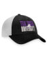 Фото #4 товара Men's Black, White TCU Horned Frogs Stockpile Trucker Snapback Hat