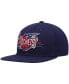 Фото #5 товара Men's Navy Houston Rockets Hardwood Classics Retro Bolt Deadstock Snapback Hat