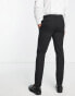 ASOS DESIGN slim tuxedo trousers in black