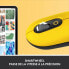 Фото #5 товара Logitech POP Mouse Kabellose Maus mit anpassbaren Emojis, Bluetooth, USB, Multi-Device Gelb