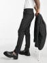 ASOS DESIGN skinny suit trousers in black stripe