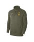 Фото #3 товара Men's Olive Army Black Knights 1st Armored Division Old Ironsides Club Fleece Quarter-Zip Pullover Jacket