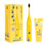 happybrush HBV3MN - Child - Vibrating toothbrush - Yellow - 2 min - Battery - Built-in battery