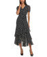 Фото #1 товара Women's Ruffled Polka Dot Maxi Dress