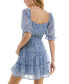 Фото #2 товара Платье Trixxi с принтом "Цветы" со смокингом и расклешенной юбкой