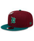 ფოტო #4 პროდუქტის Men's Cardinal/Green Detroit Tigers Strawberry Big League Chew Flavor Pack 9FIFTY Snapback Hat