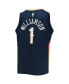 Фото #4 товара Big Boys Zion Williamson Navy New Orleans Pelicans 2021/22 Diamond Swingman Jersey - Icon Edition