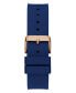 Men's Analog Blue Silicone Watch 42mm