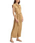 ფოტო #3 პროდუქტის Women's Modern Utility Linen Jumpsuit