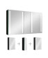 50x30 Inch LED Bathroom Medicine Cabinet Surface Mount Double Door Lighted Medicine Cabinet