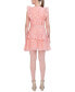 Фото #4 товара Women's Printed Flutter-Sleeve Wrap Mini Dress