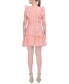 ფოტო #2 პროდუქტის Women's Printed Flutter-Sleeve Wrap Mini Dress