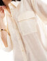 Фото #3 товара JDY sheer 3/4 length sleeve shirt in cream