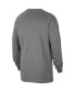 Фото #2 товара Men's Heather Gray Georgetown Hoyas Fast Break Long Sleeve T-shirt