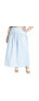Фото #1 товара Plus Size Striped Poplin Skirt With Yoke