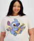 Фото #3 товара Trendy Plus Size Ohana Stitch Graphic T-Shirt